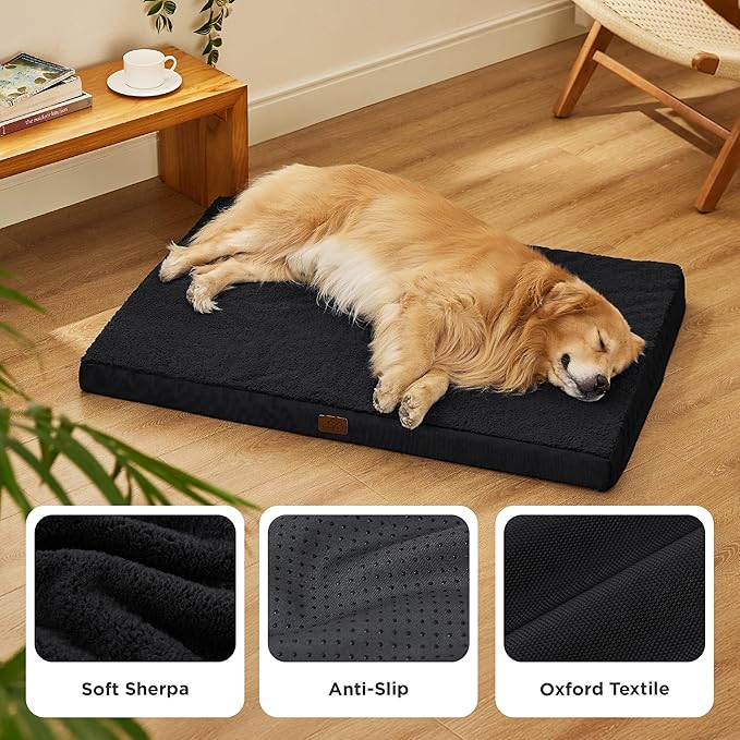 Bedsure XL Dog Beds Large Sized Dog -Comfy Flat Extra Large Pet Beds - Image 4