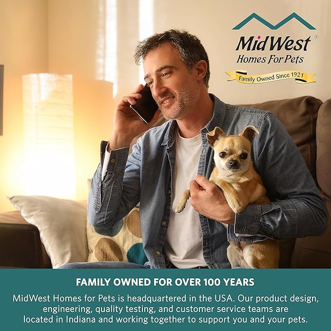 MidWest Homes for Pets QuietTime Giant Dog Bed – Gray Faux Fur Bolster - Image 6