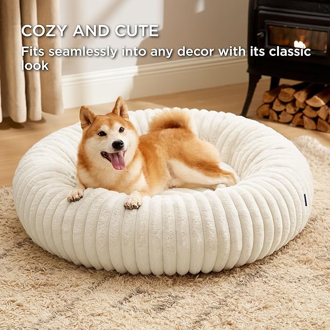 Bedsure ComfyFleece™ Donut Large Dog Bed - Image 4
