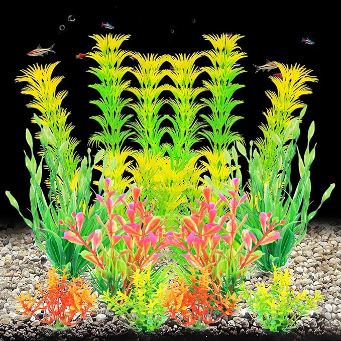 AQUANEAT Artificial Fish Tank Plants, Aquarium Decorations - Image 4
