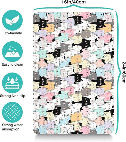 Pet Feeding Mat for Floors Waterproof Dog Mat for Food and Water Absorbent - Image 4