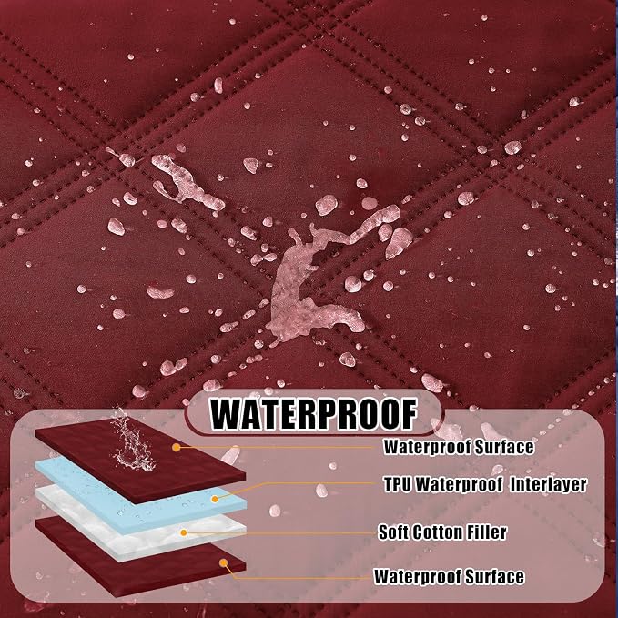 Smiry Waterproof Dog Bed Cover Blanket 40x80, Soft Reversible Pet Blanket - Image 2