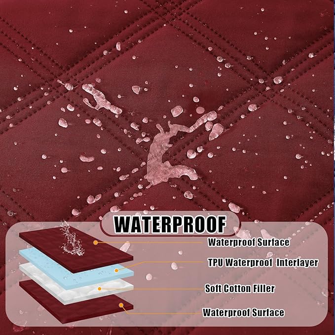 Smiry Waterproof Dog Bed Cover Blanket 68x82, Soft Reversible Pet Blanket - Image 2