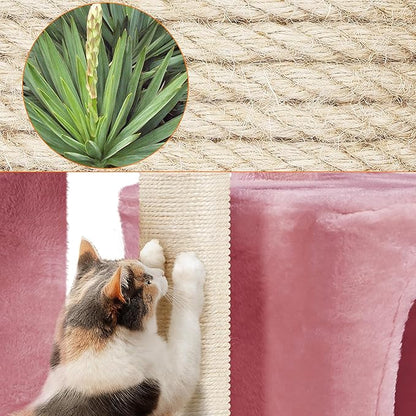 Topeakmart Cat Tree Tower for Indoor Cats, 34.5in Cute Kitten Tree Activity - Image 7