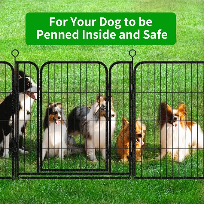 Dog Playpen Outdoor Extra Wide 24 Panels Heavy Duty Dog Fence 32" Height - Image 8