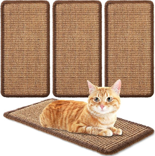 Tuanse 4 PCS Cat Scratcher Mat, 15.7 x 7.8 Inches Sisal Cat Scratching Pad by Tuanse