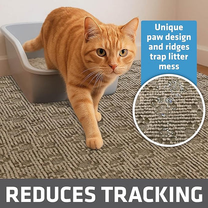 Drymate Cat Litter Box Mat, Litter Trapping Mat, Waterproof, Urine-Proof - Image 2