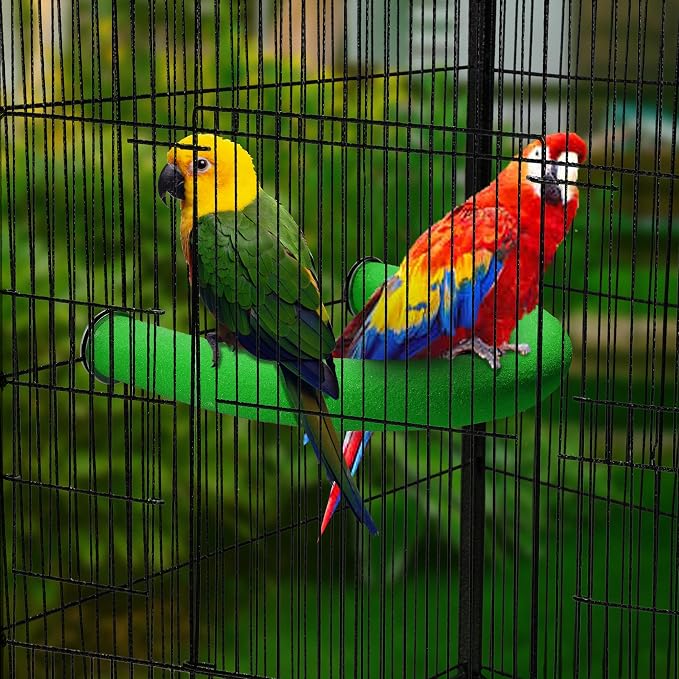 U Shape Parrot Perch Stand Toy Bird Platform Sand Paw Grinding Clean Stick - Image 3