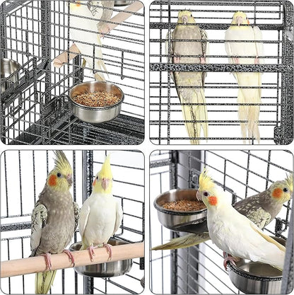 Yaheetech Extra Large Bird Cage 63'' Open Play Top Bird Cage - Image 4