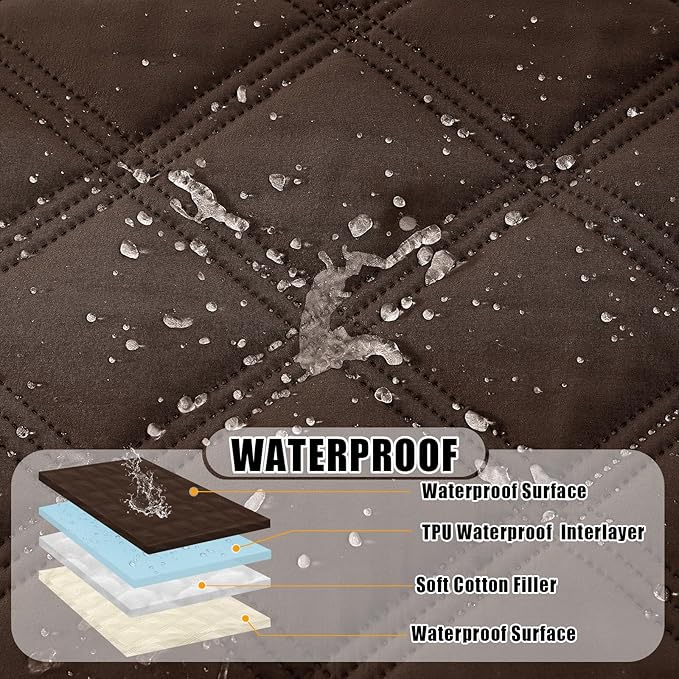 Smiry Waterproof Dog Bed Cover Blanket 52x82, Soft Reversible Pet Blanket - Image 2