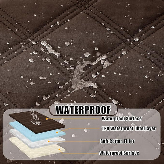 Smiry Waterproof Dog Bed Cover Blanket 40x70, Soft Reversible Pet Blanket - Image 2