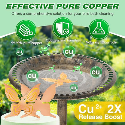 Saillong 1 Pack Bird Bath Copper Disk, Reinforced 99.99% Pure Copper Bird Bath - Image 4