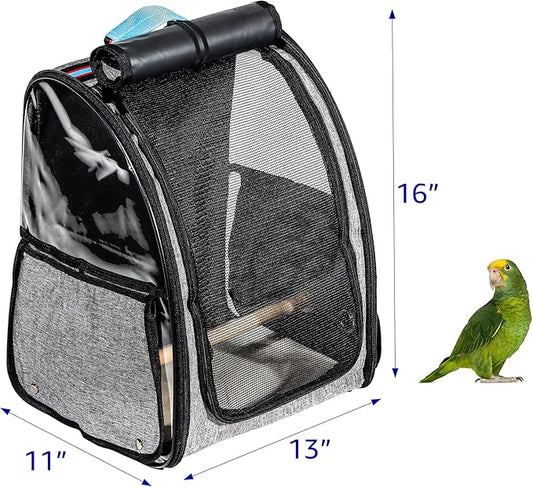 Trademark Innovations Bird Backpack, Bird Carrier Travel Cage, Portable Bird - Image 2