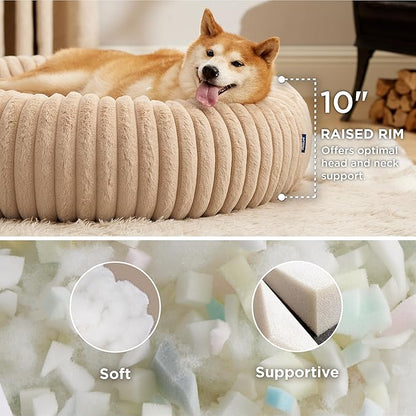 Bedsure ComfyFleece™ Donut Large Dog Bed - Image 2