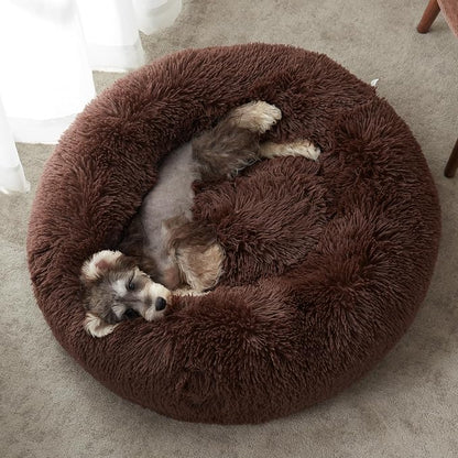 WESTERN HOME WH Calming Dog Bed & Cat Bed, Anti-Anxiety Donut Dog Cuddler Bed - Image 2