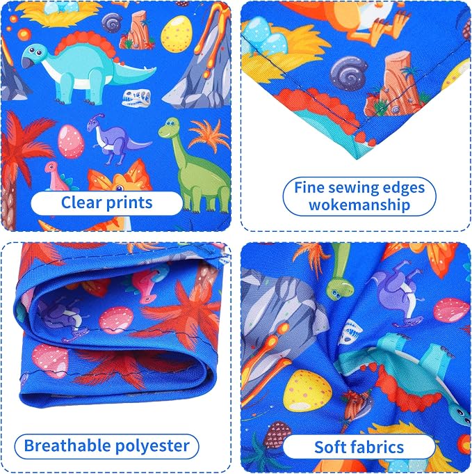30 Pcs Dinosaurs Dog Bandanas for Small Dogs Stitch Dog Bandana Bulk Reversible - Image 3