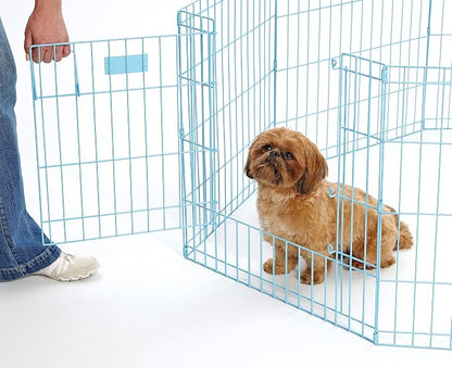 MidWest Homes for Pets Folding Metal Puppy / Dog Exercise Pen, Indoor/Outdoor - Image 3