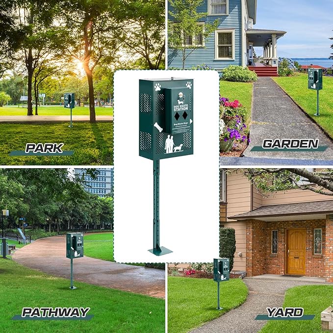 Abbylike Compact Dog Waste Station Outdoor - Image 5
