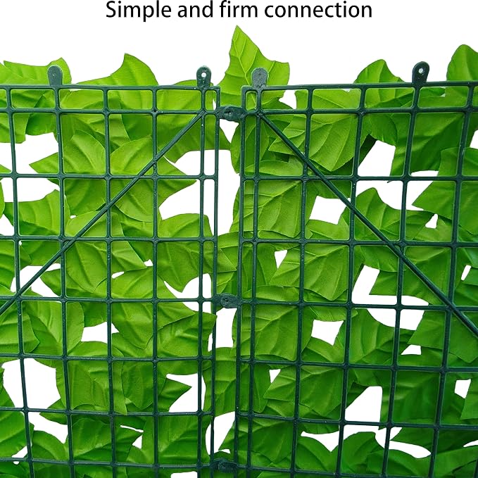 Artificial Ivy Privacy Fence Wall Screen: 72 X144 in UV-Anti Faux Greenery - Image 3