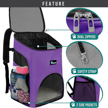 PetAmi Small Dogs and Cat Backpack Carrier, Airline Approved Pet Backpack - Image 3