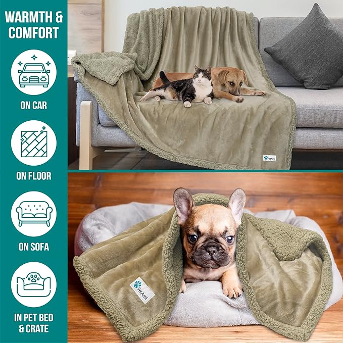 PetAmi Dog Blanket for Bed, XL Pet Blanket Large Dogs, Fleece Furniture Couch - Image 5