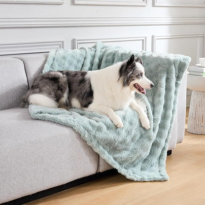 Modern Threads Water-Resistant Faux Rabbit Fur Pet Blanket - Image 4