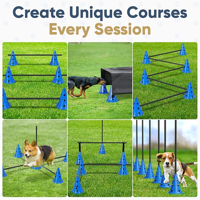 Dog Agility Course Backyard Set Complete Dog Agility Equipment - Image 8