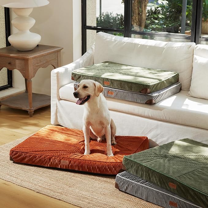 FUKUMARU Dog Bed, Thickened Corduroy Orthopedic Dog Beds - Image 9