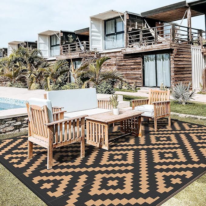 GENIMO Outdoor Rug Waterproof, Lightweight Large RV Camping Mat - Image 2