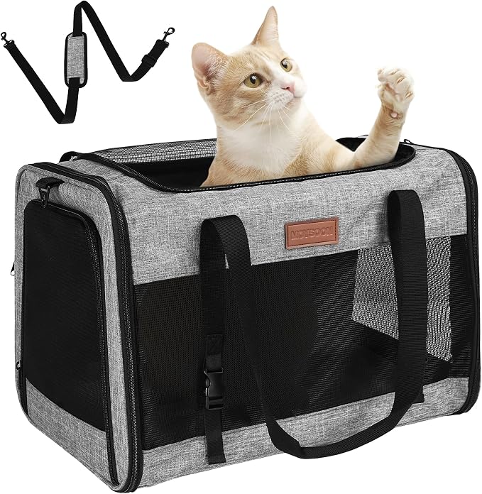 PETUX Large Pet Carrier for Large Cats ＆ Small Dogs by PETUX