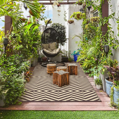 GENIMO Outdoor Rug for Patio Clearance, Lightweight Waterproof Modern RV - Image 7