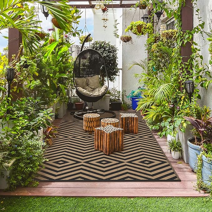 GENIMO Outdoor Rug for Patio Clearance, Lightweight Waterproof Modern RV - Image 7