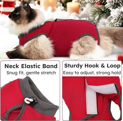 Cat Recovery Suit After Surgery, Breathable Cat Surgery Recovery Suit - Image 3