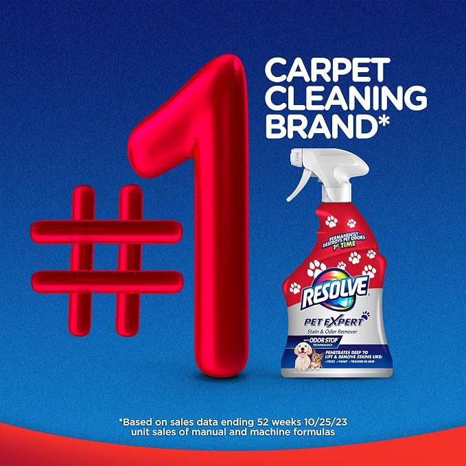 Resolve Pet Expert Stain and Odor Remover, Carpet Cleaner, Pet Stain and Odor - Image 8