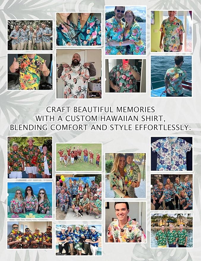 Custom Hawaiian Shirt with Face Photo Picture - Image 7