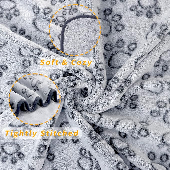LOKOZ Small Dog Blanket for Medium Large Dogs Fleece Puppy Blanket Washable Dog - Image 6