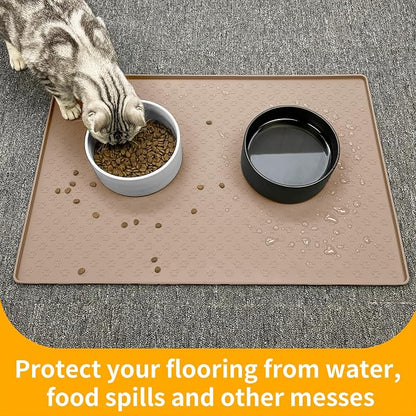 Ptlom Dog Food Mat Anti-Slip Bowl Mats - Image 7