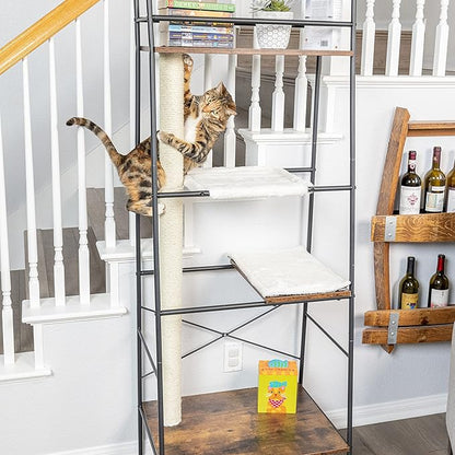 PetFusion VersiCLimb Cat Climber | Multi-Purpose Pet Furniture w/Tall - Image 8