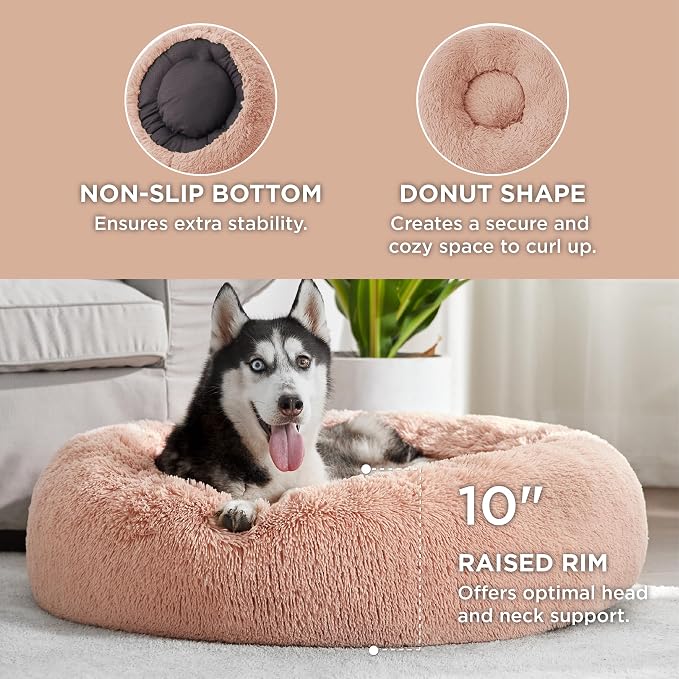 Bedsure Calming Dog Bed for Large Dogs - Image 3
