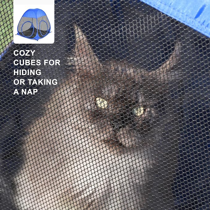 Catio Outdoor Cat Enclosure, 3-in-1 Extra Large Portable Cat Playpen - Image 5