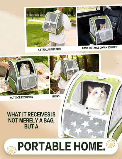 Green Cat Backpack Carrier - Image 7