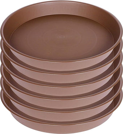 6 Pack of 8 inch Plant Saucer, Heavy Duty Plastic Plant Water Tray 8 inch Round - Image 8
