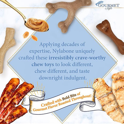 Nylabone Gourmet Style Femur & Wishbone Strong Chew Toy - Image 5