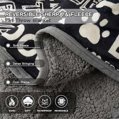 Waterproof Dog Blankets Pet Blanket, Soft Fluffy Sofa Car Bed Protector - Image 4