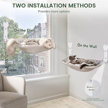 Cat Window Perch, Glow in The Dark Foldable Cat Hammock - Image 7