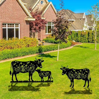 Cow Metal Garden Stakes Yard Decor, Cow Gifts - Image 5