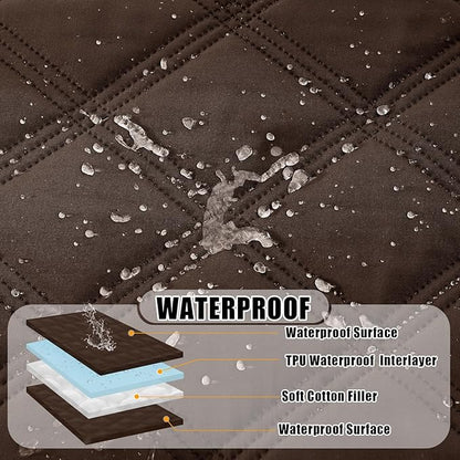 Smiry Waterproof Dog Bed Cover Blanket 68x82, Soft Reversible Pet Blanket - Image 2