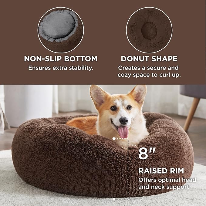 Bedsure Calming Dog Bed for Medium Dogs - Image 3