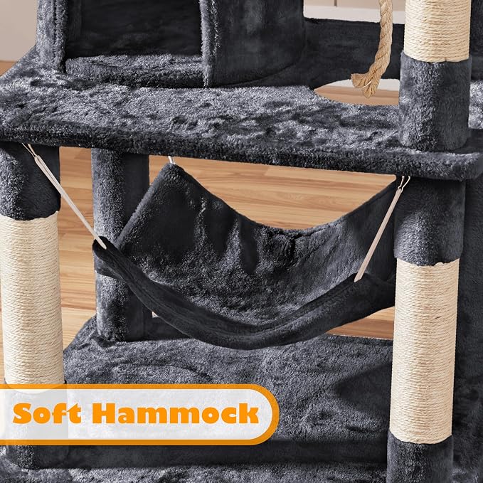 Topeakmart Multi Level Cat Tree, Cat Tower - Image 7