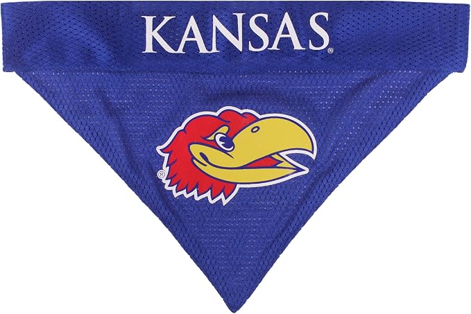 Pets First Collegiate Pet Accessories, Reversible Bandana, Kansas Jayhawks - Image 3